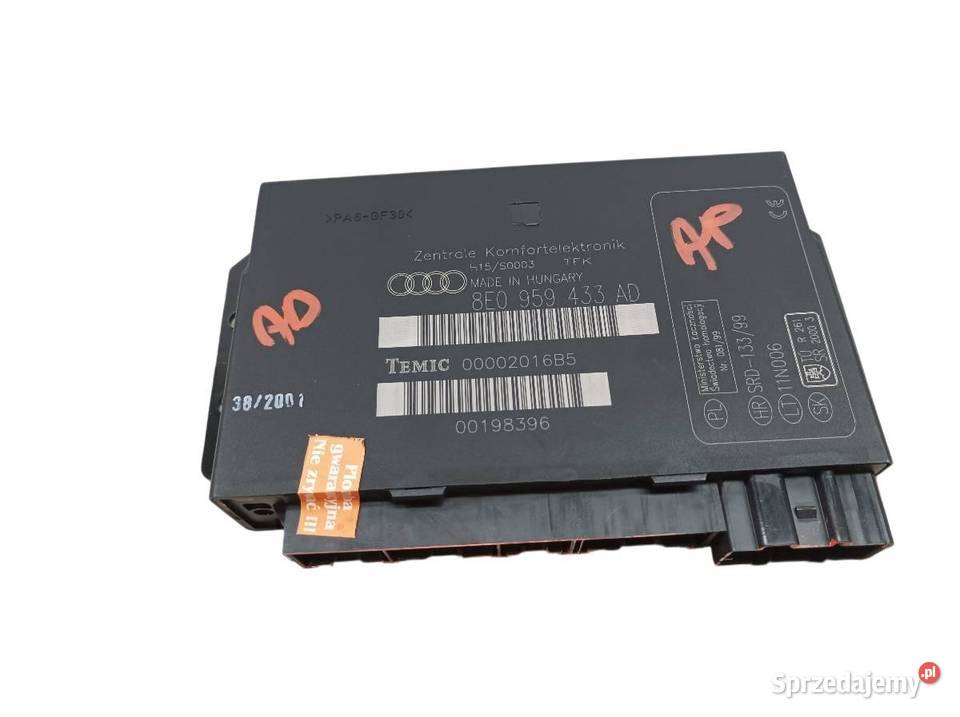 MODUŁ KOMFORTU 8E0959433AD Audi A4 II 20002006 Rok produkcji 2001