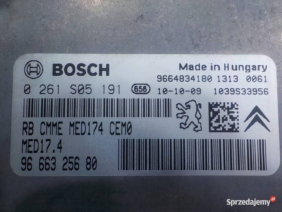 CITROEN DS3 16 B 10r sterownik komputer silnika Części samochodowe mazowieckie Suków