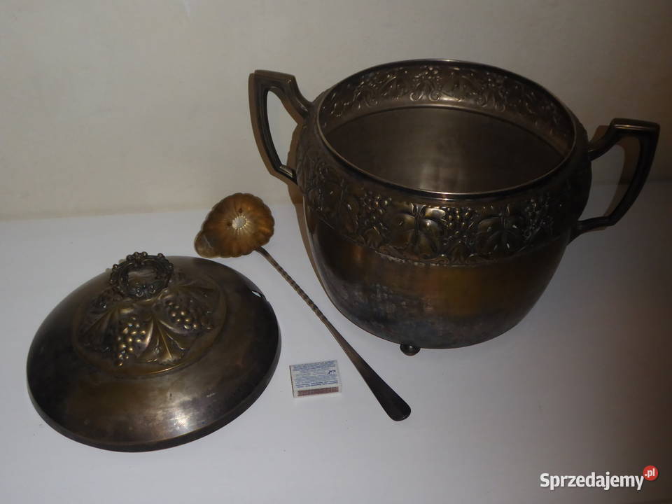 Antyczna PONCZARKA z brązu Secesja z Chochlą i Wrocław sprzedam