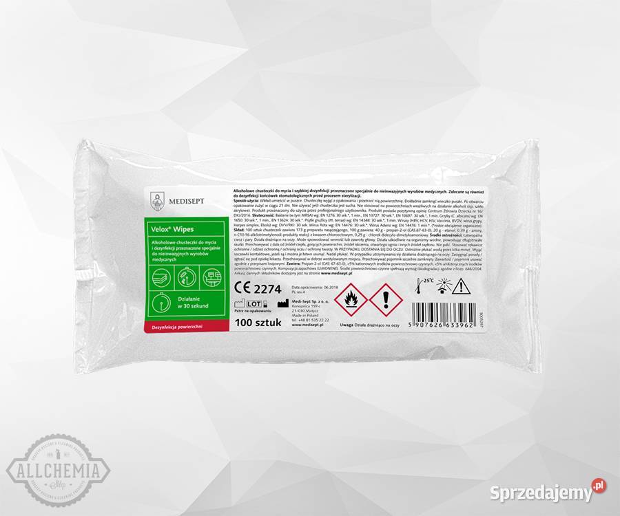 VELOX WIPES WKŁADY CHUSTECZKI DO SZYBKIEJ Łódź
