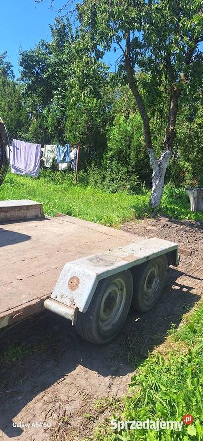 Przyczepka samochodowa podwójna oś Do samochodów osobowych Wierzchucin Królewski