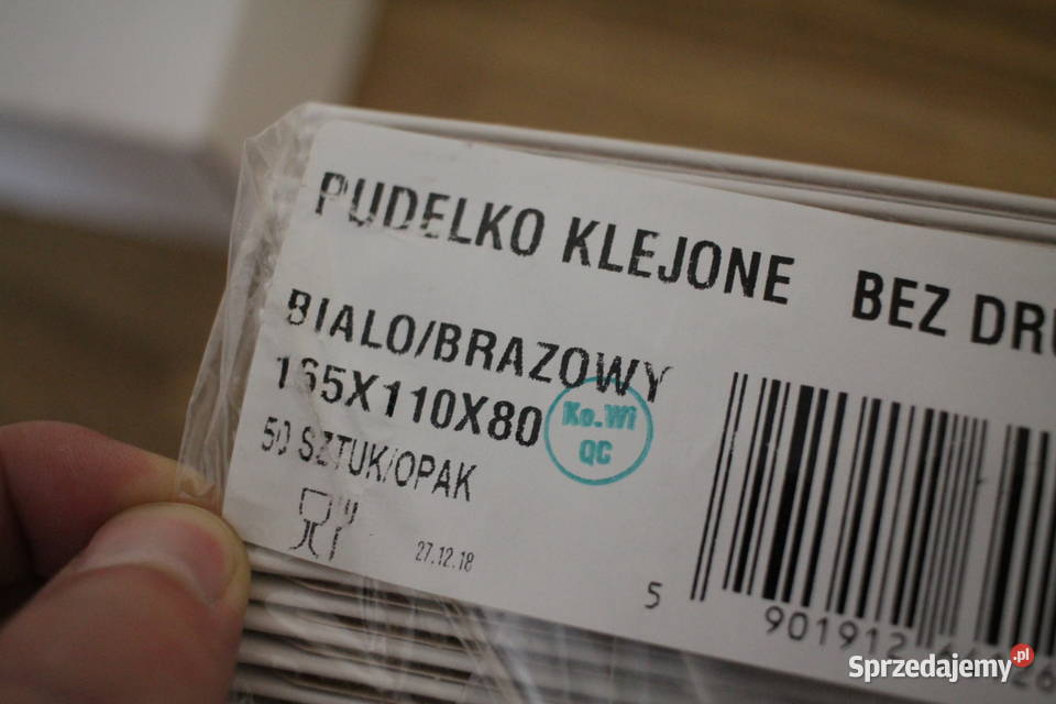 Opakowanie 165 x 110 x 80 16 sztuk Góra sprzedam