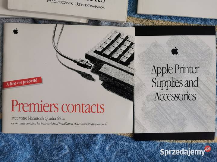 Apple Macintosh książki instrukcje 13 sztuk Oprogramowanie Lębork