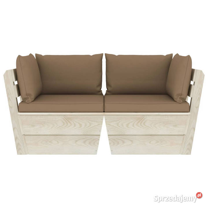 Ogrodowa sofa 2osobowa z palet z poduszkami Warszawa