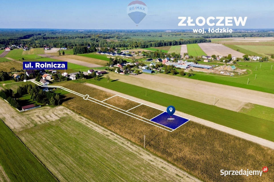 Działka z warunkami zabudowy 920 m 0m Sprzedaż Złoczew