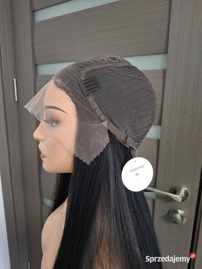 Czarny długi koronkowy peruk Nakrycia głowy Malbork