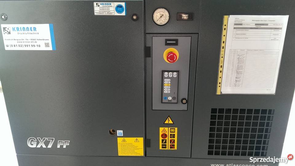 Kompreor śrubowy Atlas Copco GX7FF EL podkarpackie Rzeszów sprzedam