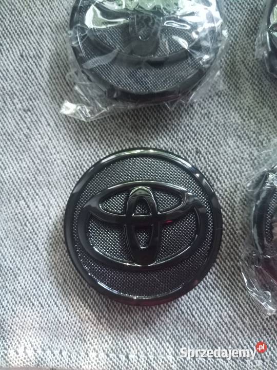 Dekielki do felg aluminiowych Toyota Aygo czarne Sosnowiec sprzedam