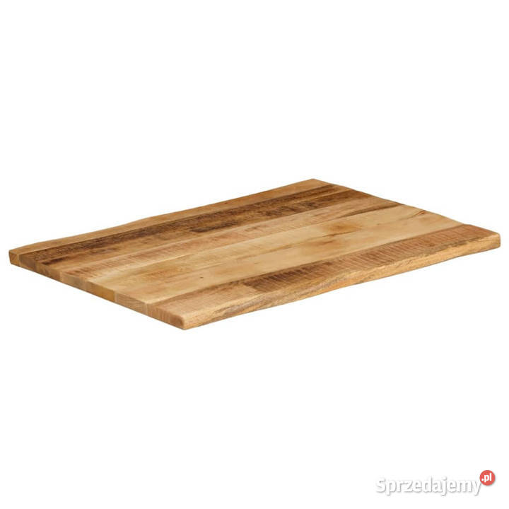 Blat stołu z naturalną krawędzią 90x60x25 drewno Blaty