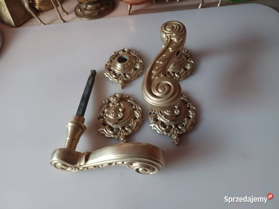 Duże klamki mosiężne wielkopolskie Poznań