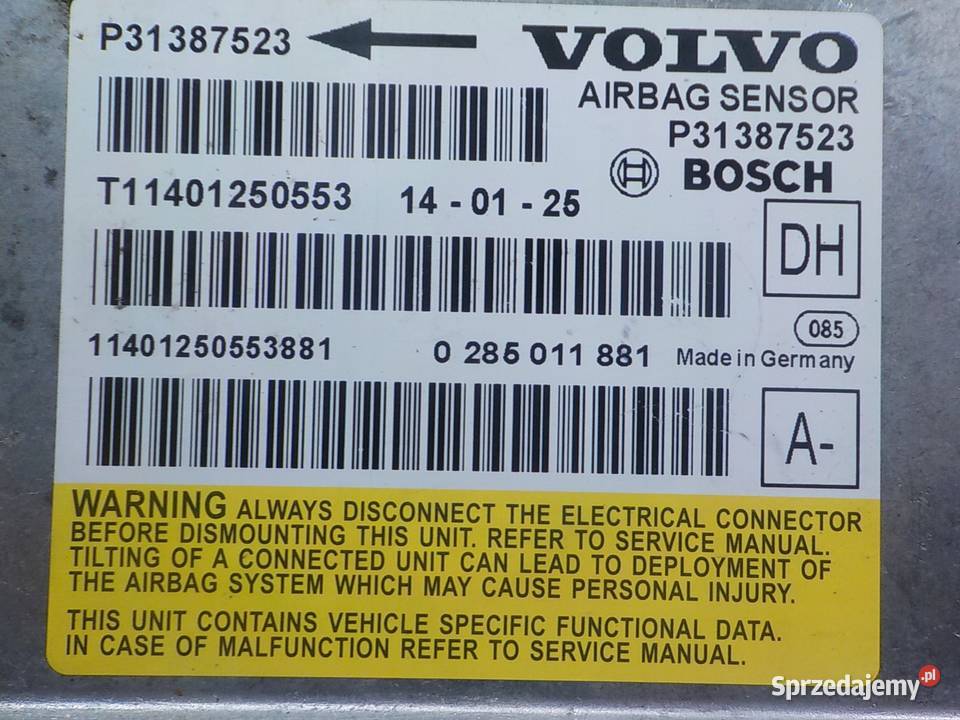 VOLVO V60 I S60 II LIFT RDESIGN 20 D 14r modul Wyposażenie elektryczne mazowieckie Suków sprzedam