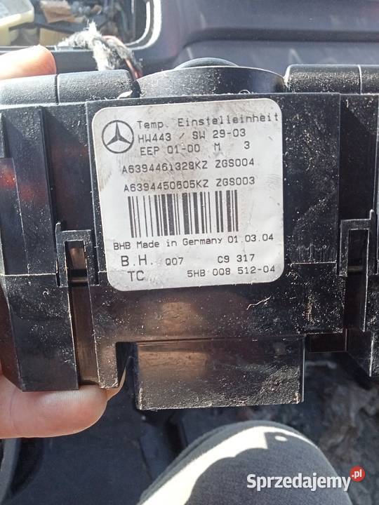 Panel nawiewu Mercedes Vito w639 A6394461328KZ Piotrków Trybunalski