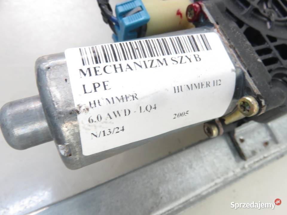 PODNOŚNIK SZYBY LEWY PRZEDNI HUMMER H2 091550A Mechanizmy opuszczania szyb małopolskie