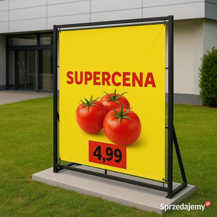 Stelaż reklamowy na reklamę stojak baner reklama Jeżowe
