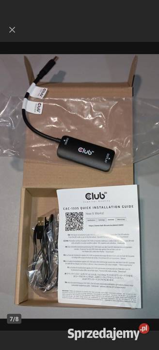 Club3D Adapter HDMI Micro USB na USB C D2678 Pozostałe Wolbrom sprzedam