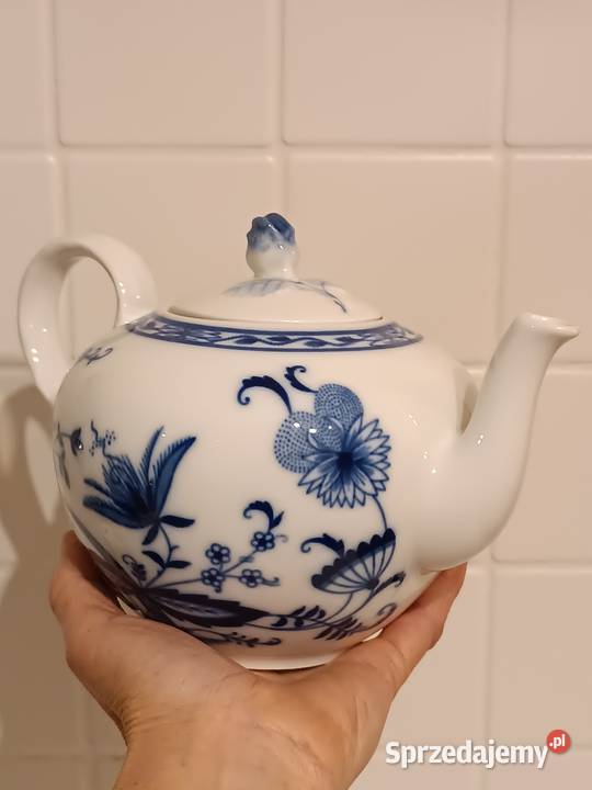 Dzbanek do herbaty porcelana wzór cebulowy Gorlice sprzedam