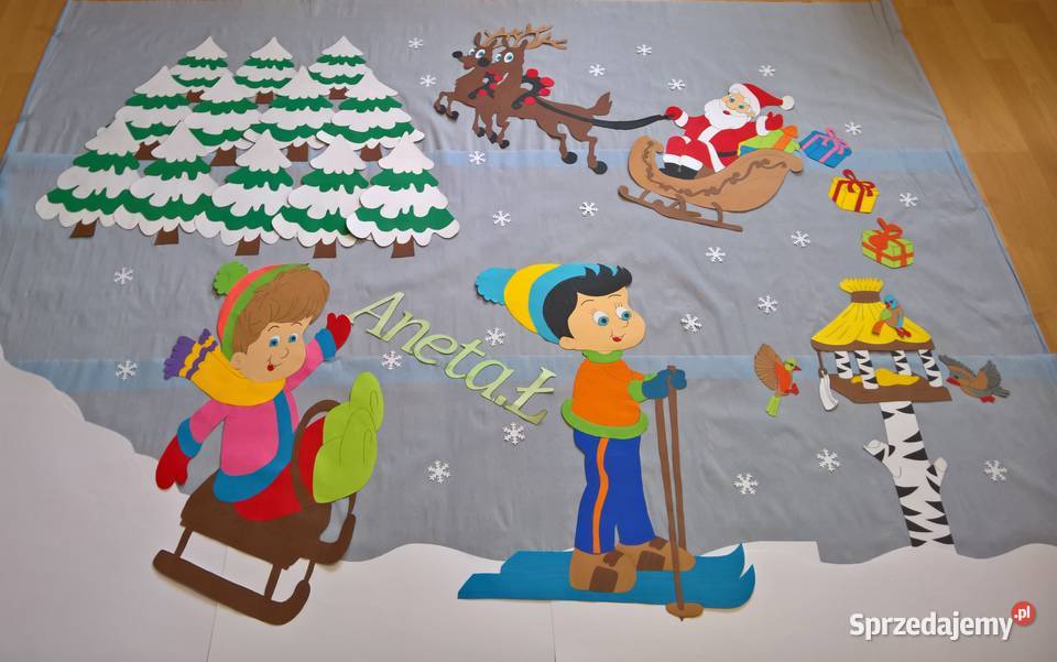 Dekoracje o tematyce zimowo świątecznej z mazowieckie Garwolin