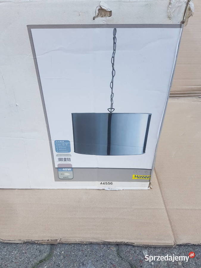 Lampa wisząca abażur CHROM 45 klasyczny żyrandol Lampy wiszące Warszawa