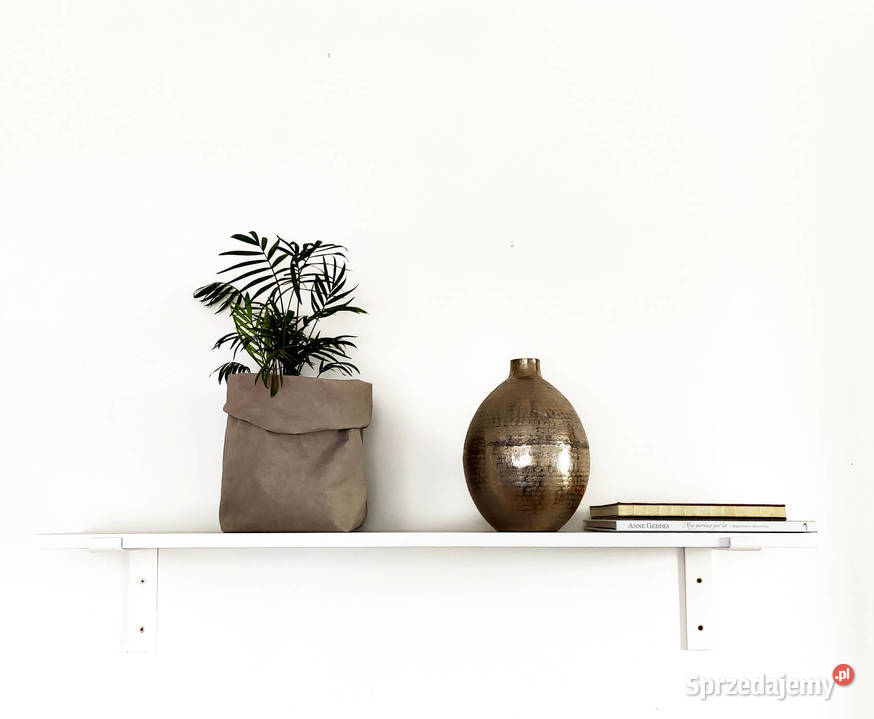 Białe półki LOFT industrial do salonu pokoju 20cm Łódź