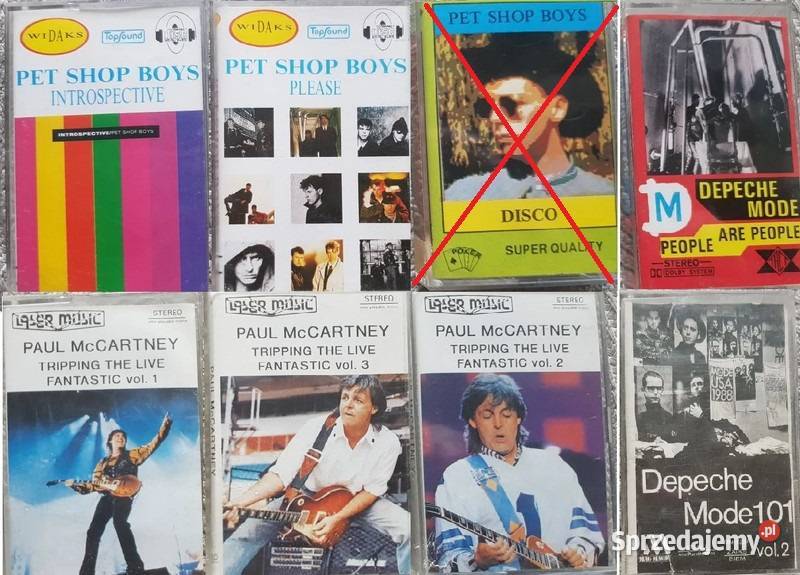Pet Shop Boys Depeche Mode Paul McCartney kasety Kielce sprzedam