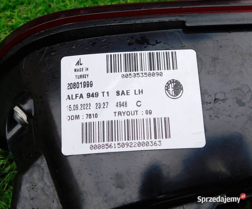 Alfa Romeo Stelvio tylne lampy prawa lewa małopolskie