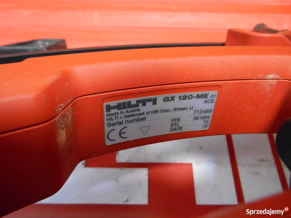 Osadzak gazowy HILTI GX 120ME sprzedam