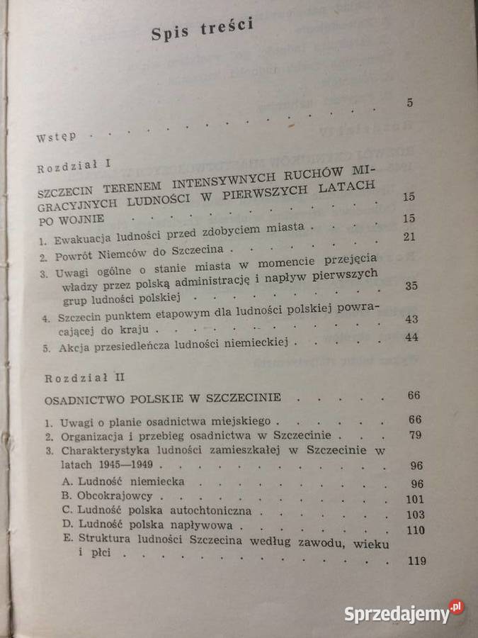 3668 Stosunki Ludnościowe Szczecina W Latach Szczecin sprzedam