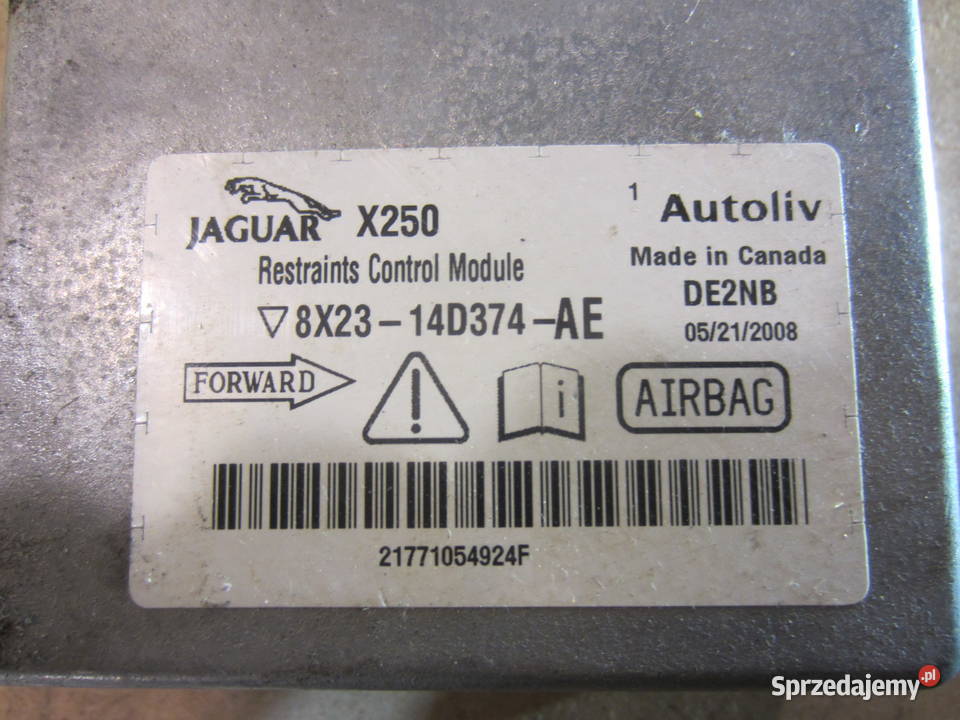 moduł wstrzymujący poduszki airbag jaguar xf Szczecin