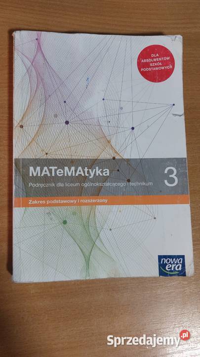 MATeMAtyka 3 zakres podstawowy i rozszerzony mazowieckie sprzedam
