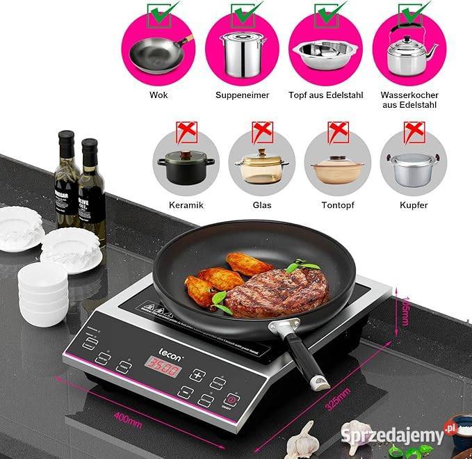 Kuchenka indukcyjna do Kampera Lecon Chef HTL15 Drezdenko
