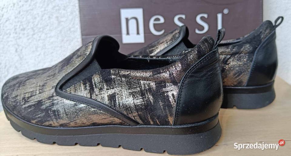 Mokasyny damskie r39 na grubej podeszwie Nessi Warszawa