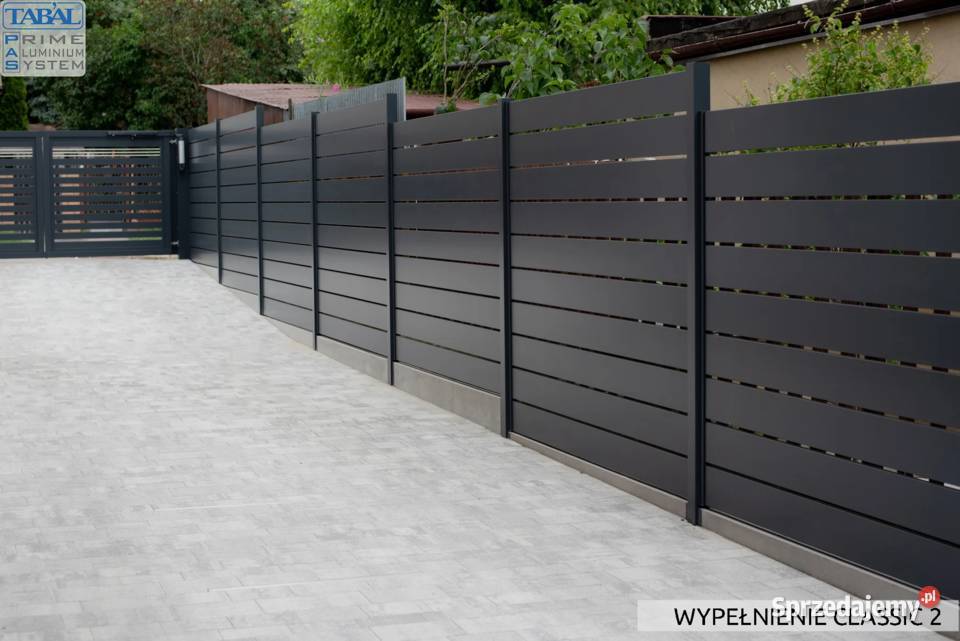 Nowoczesne ogrodzenia ALUMINIUM poziome pionowe Lublin