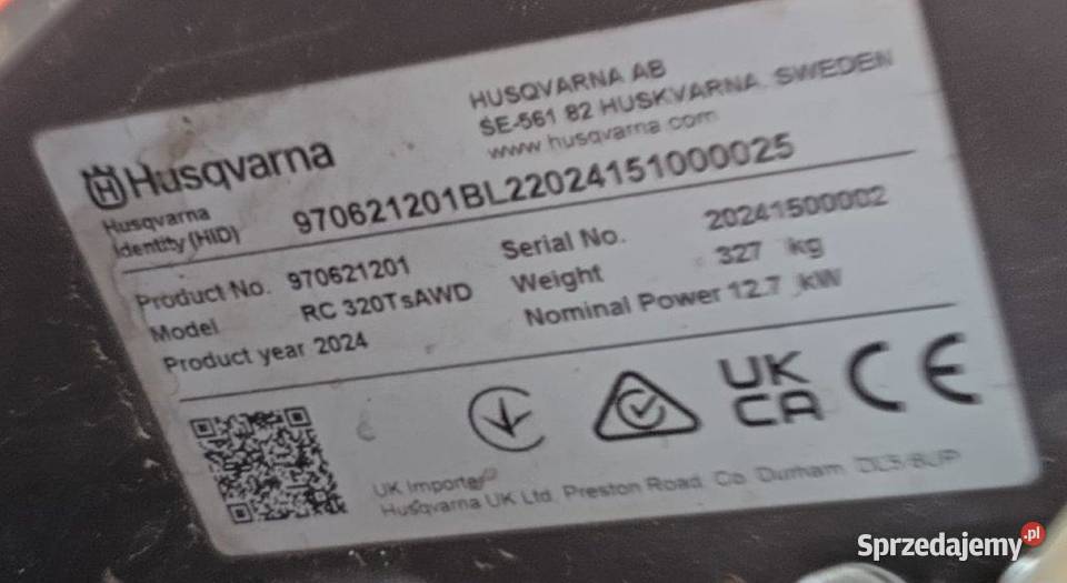 Traktorek kosiarka z koszem Husqvarna RIDER RC Kraków