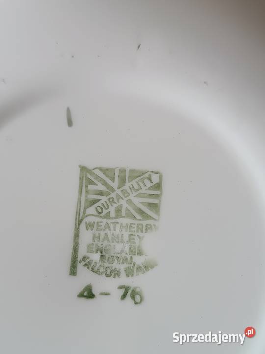Angielski porcelanowy talerzyk z wizerunkiem Gorlice