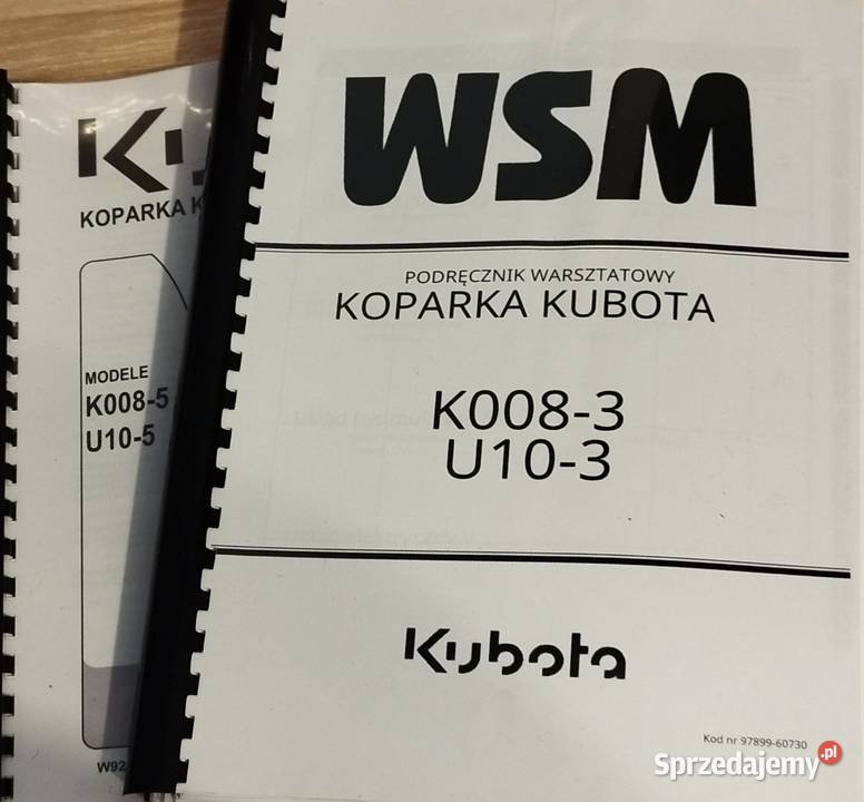 Kubota U103 instrukcja obsługi i książka Olkusz