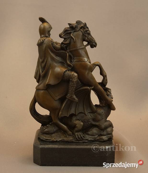 Święty Jerzy figurka z brązu Gdańsk