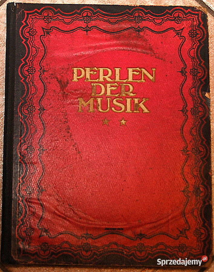 Zabytkowe przedwojenne nuty muzyka Perlen der Warszawa