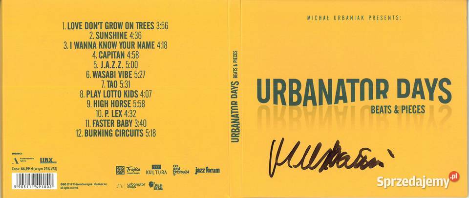 Urbaniak Michał Urbanator Days Beats Pieces CD z Warszawa