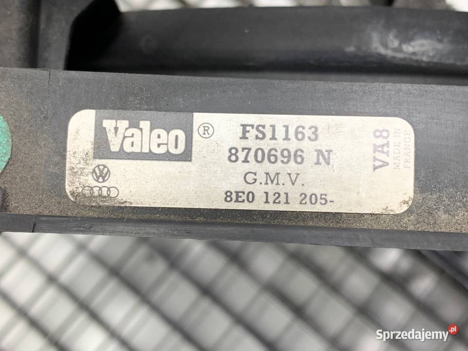 WENTYLATOR CHŁODNICY AUDI A4 B6 20 130 8E0121205