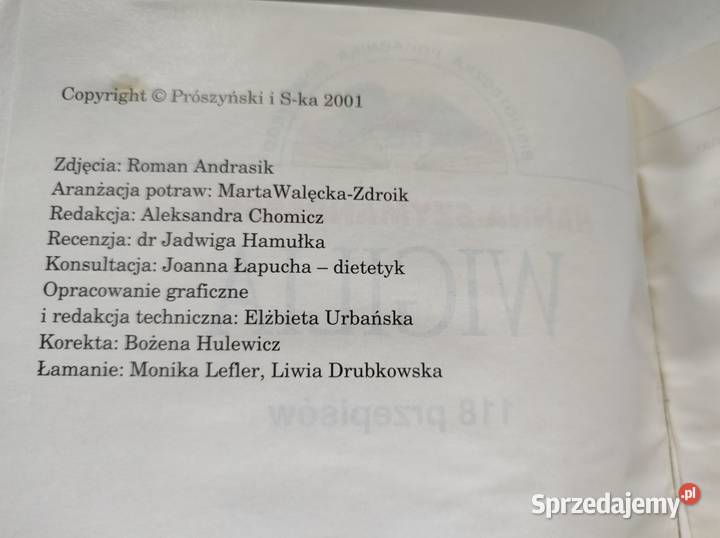 książka kucharska Hanna Szymanderska polska ISBN 9788378819134 Kielce