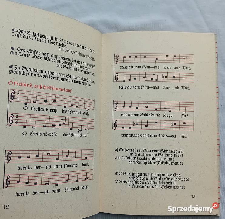 Deutsche Weihnachtslieden mit Noten und Bildern wielkopolskie Koźminek