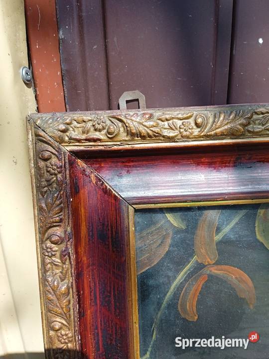 Przedwojenny oleodruk Św Rodzina Antyki Żabno sprzedam