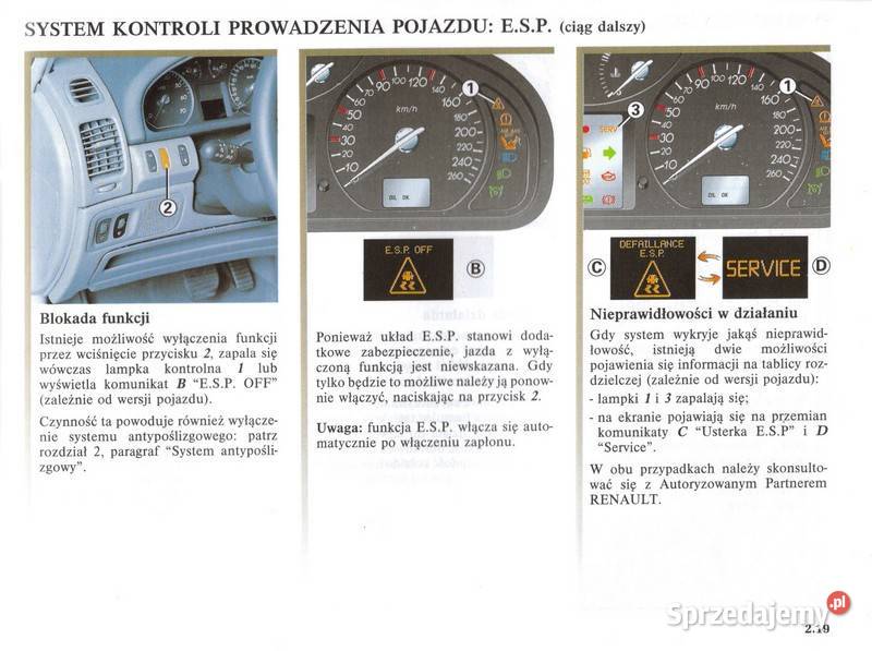 Renault LAGUNA II instrukcja obsługi 250 stron Pozostałe Rzeszów sprzedam