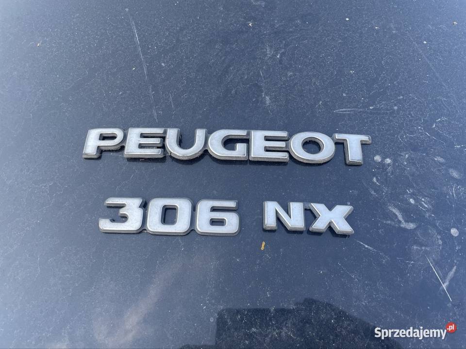 Emblemat znaczek napis peugeot 306 NX Szczecin