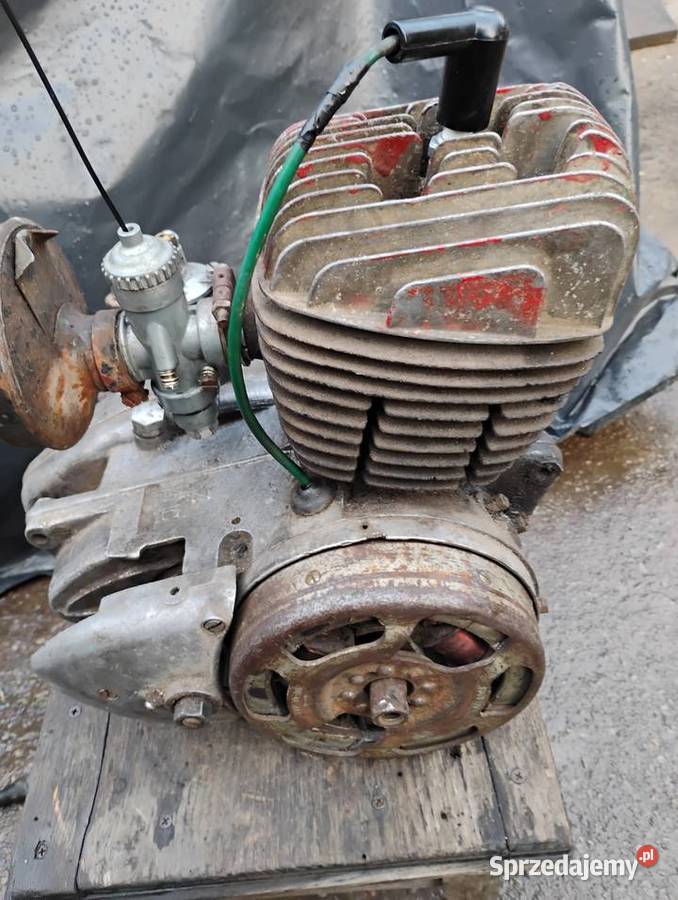 Silnik WSK 125 na chodzie Skomielna Czarna