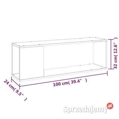 vidaXL Szafka pod TV szarość betonu 100x24x32 Warszawa