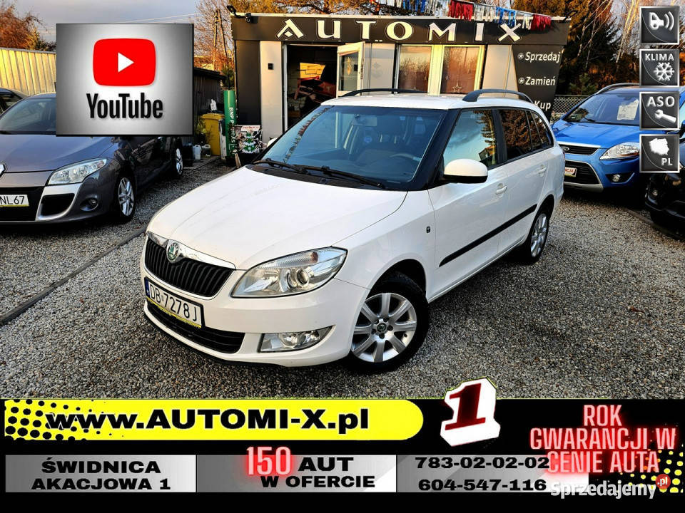 koda Fabia 16 TDI klimatyzacja alufelgi isofix Świdnica sprzedam
