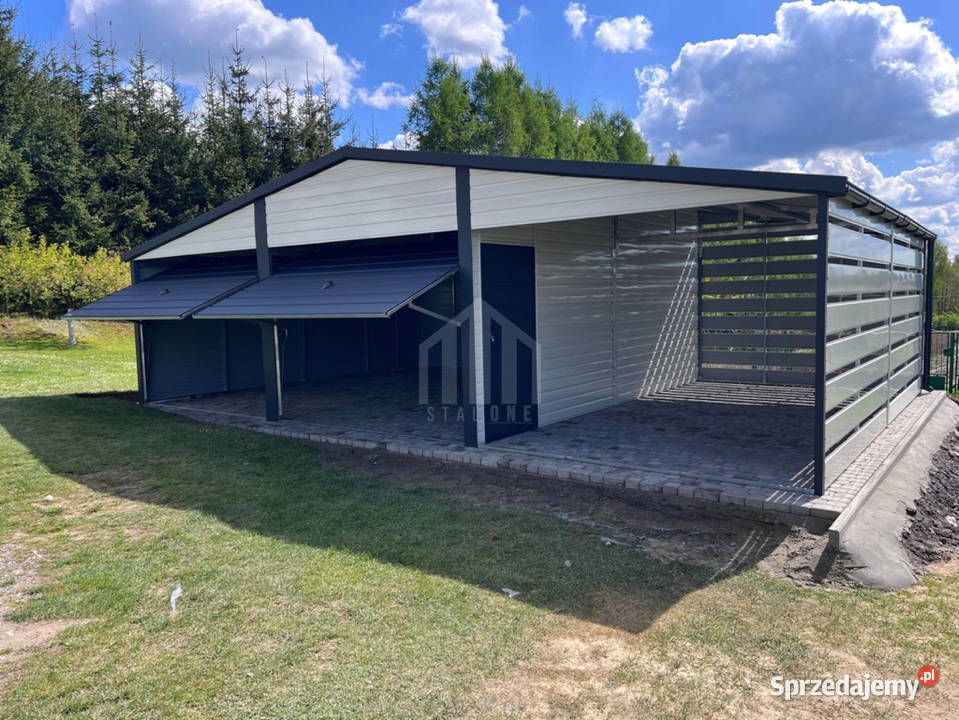 Garaż blaszany 6x6m wiata 3m 2x brama okno drzwi Gorzów Wielkopolski sprzedam