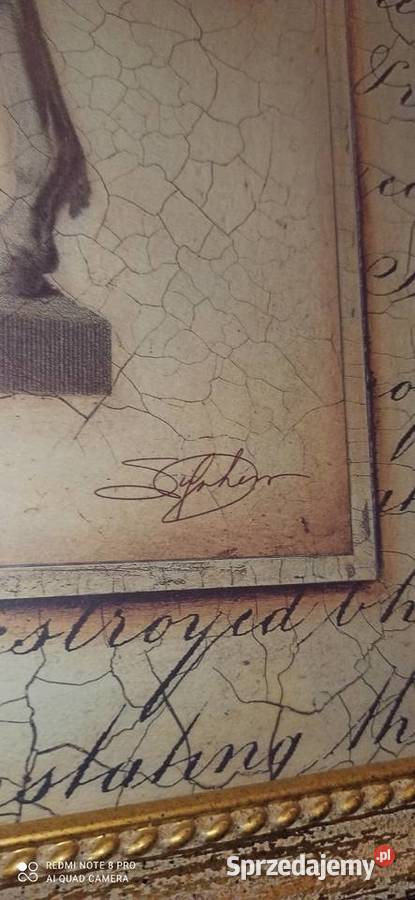 Obraz z koniem Sygnowany Replika pod szkłem Ramy Gdańsk