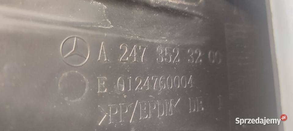 MERCEDES W247 OSŁONA WAHACZA PRAWY TYŁ Podszybia